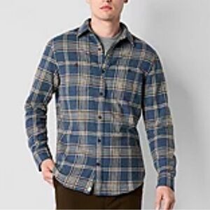 NWT St John’s Bay Signature Flannel Shirt